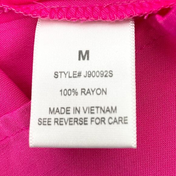 NEW Cloud & Sky Womens M Vibrant Bright Pink Mini Dress Square Neck Summer - Picture 7 of 10